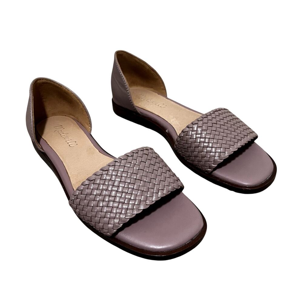 Madewell The Nelda d'Orsay Flat Woven Edition in Warm Thistle